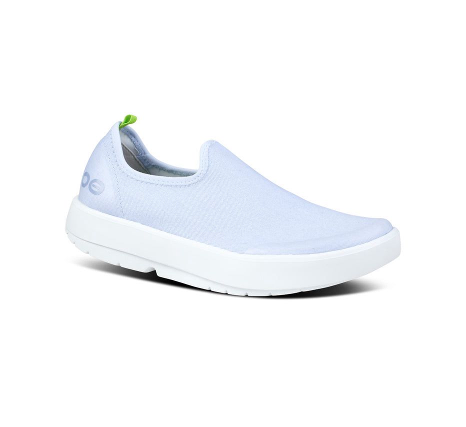 Oofos Women's Oomg Eezee Low - Slip On Shoes Light Blue ( XWYZO-0189 )